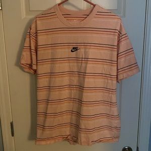 Pink Striped Cotton Nike Box Shirt